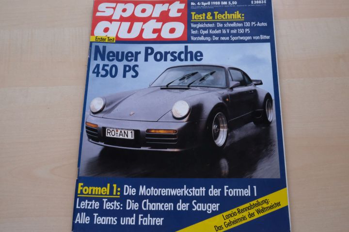 Deckblatt Sport Auto (04/1988)